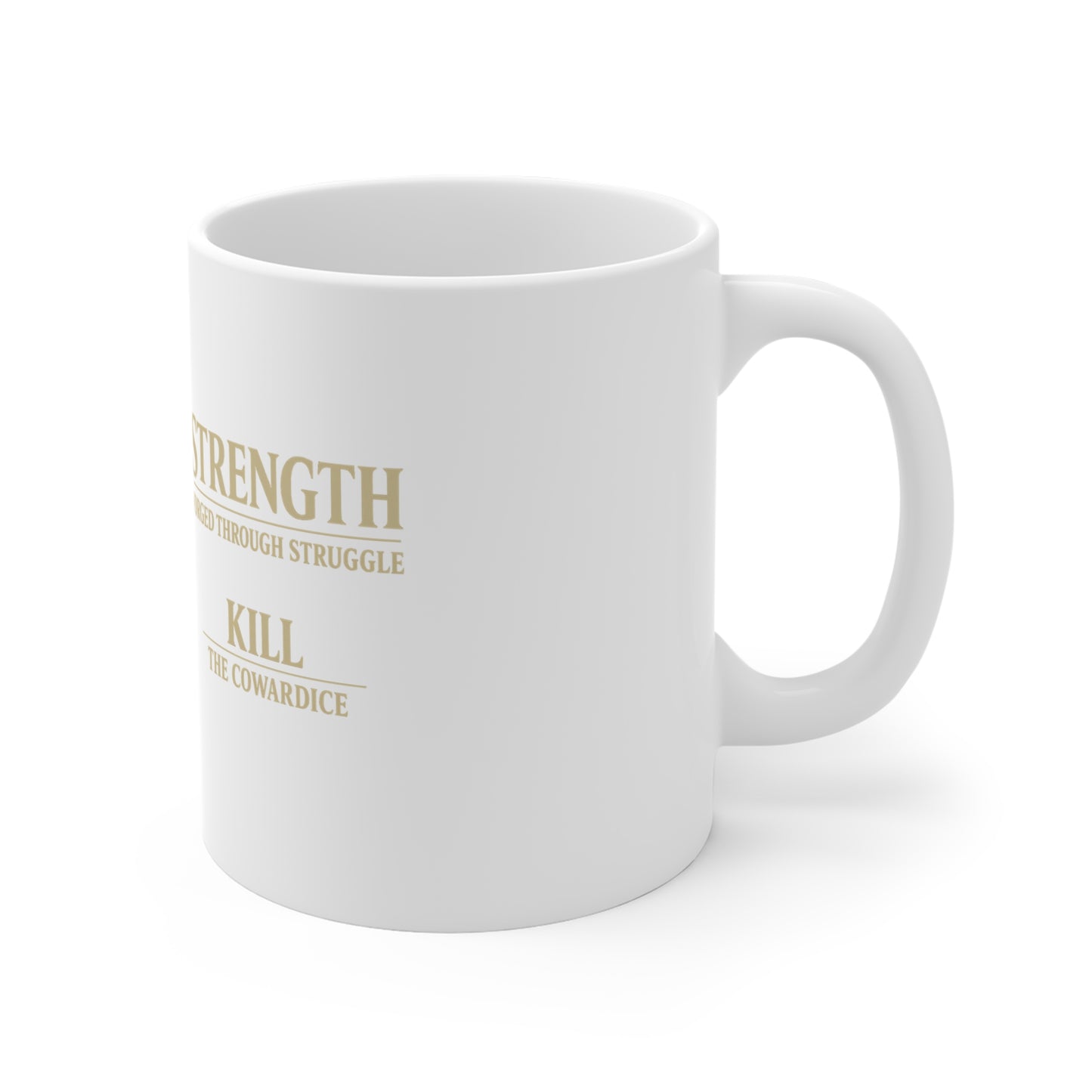 The Hero Archetype Mug — Strength Forged Through Struggle Inspirational Coffee Cup