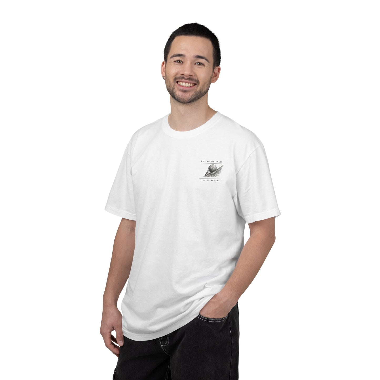 “Keep Pushing” — Sisyphus Philosophy Tee